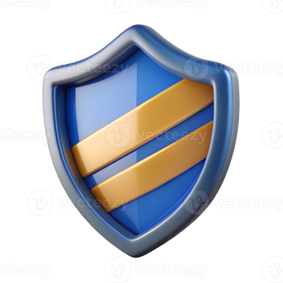 radiant dramatic art deco Shield badge with three horizontal stripes. Clean lines, crisp edges, with Scalable Design. detailed png
