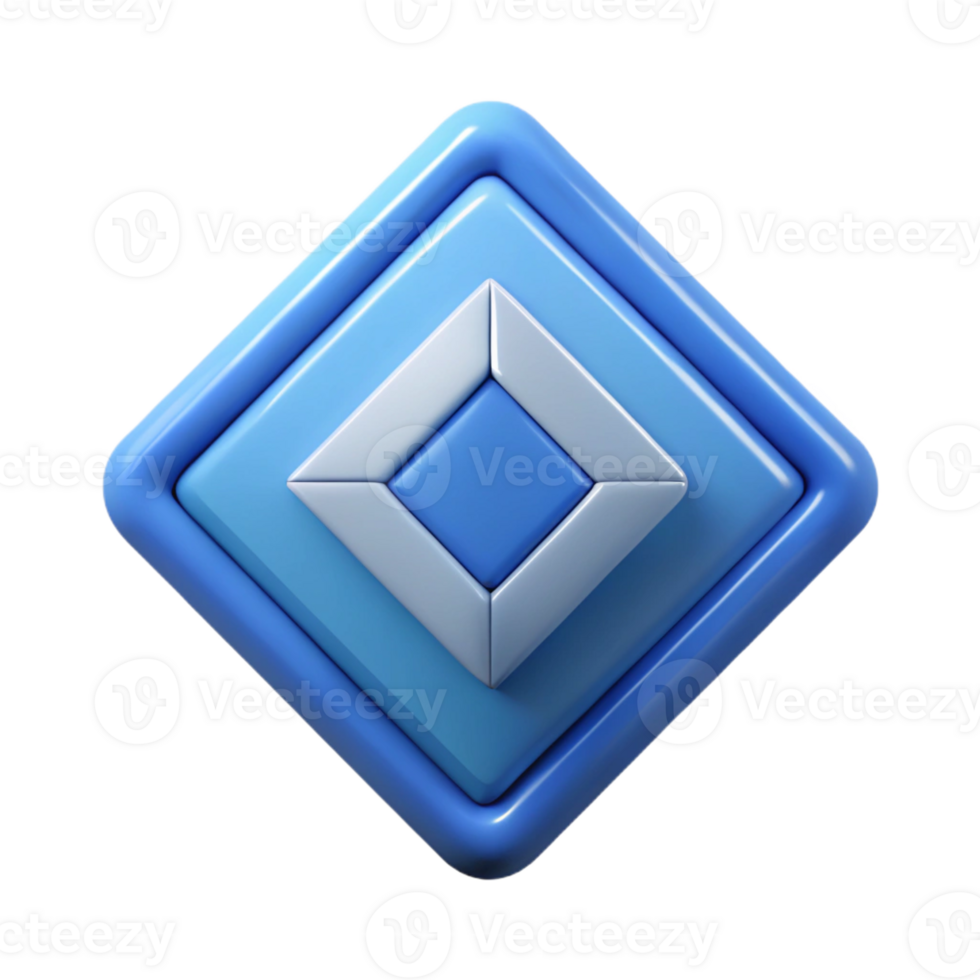 sumptuous timeless Diamond-shaped badge with intersecting diagonals. Geometric, flat color, sharp edges with Scalable Design. png