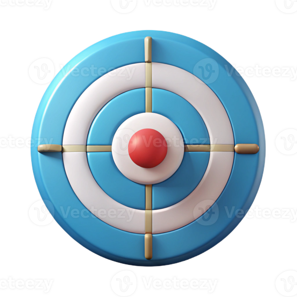 inspired modern Geometric symbol of focus. A target. Flat color. Clean lines. Minimal with Scalable Design. museum quality png