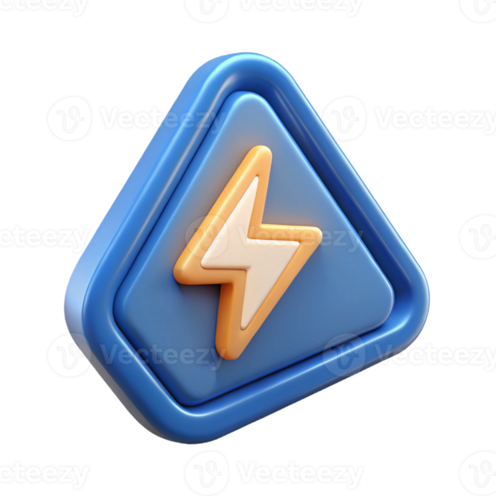 mysterious radiant Triangular badge, stylized lightning bolt. Clean lines, flat color, with Scalable Design. premium png