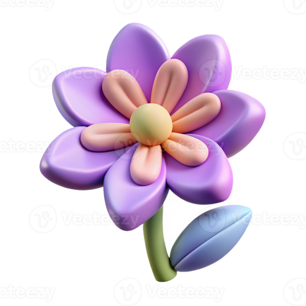 nostalgic fascinating Silhouette of a blossoming flower. Clean lines, flat color, with Scalable Design. 4K png