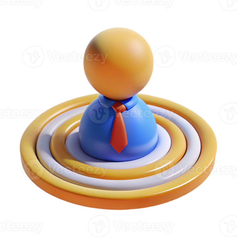 peaceful glorious Character formed by a series of concentric circles. Minimal design, flat color with Scalable Design. expertly shot png