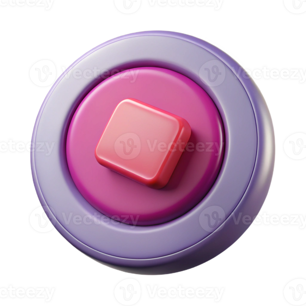 mesmerizing signature Pictogram of a stop button. Crisp edges, symmetrical, clean lines with Scalable Design. png