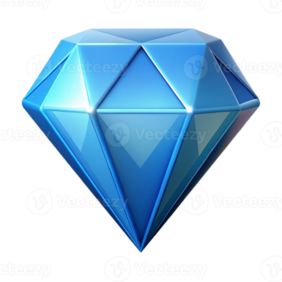 wonderful impressionist Diamond icon representing quality or value. Geometric, crisp edges with Scalable Design. perfect clarity png