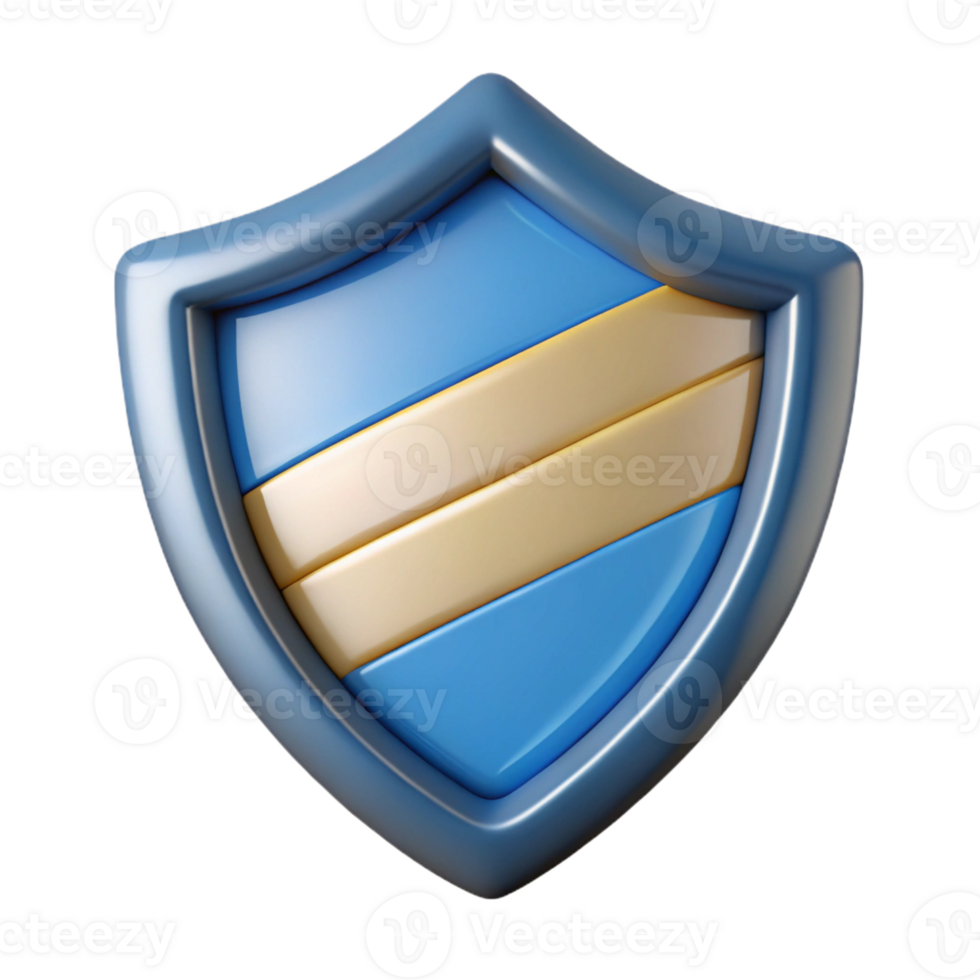 playful magnificent Shield badge with three horizontal stripes. Clean lines, crisp edges, with Scalable Design. artisan png