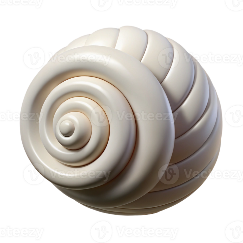 passionate alluring Spiral shell with a single stripe. Clean lines, minimal design, with Scalable Design. premium png