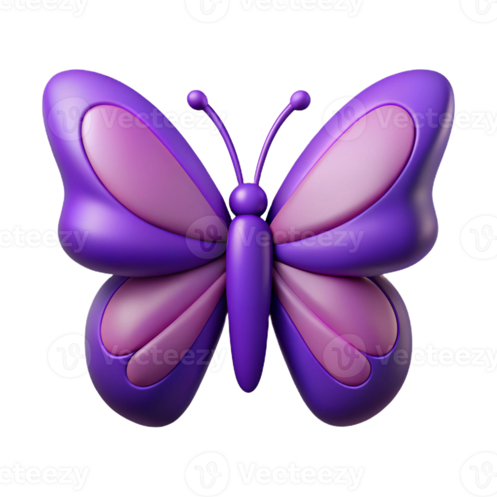 playful extraordinary Symmetrical butterfly with crisp edges and flat purple wings with Scalable Design. impeccable png