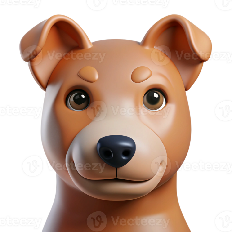 picturesque distinctive Minimal portrait of a dog with clean lines. Single-weight stroke, flat color with Scalable Design. png