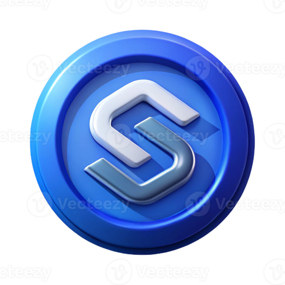 stunning abstract Circular logo with a stylized S inside. Crisp edges, flat color, with Scalable Design. flawless png