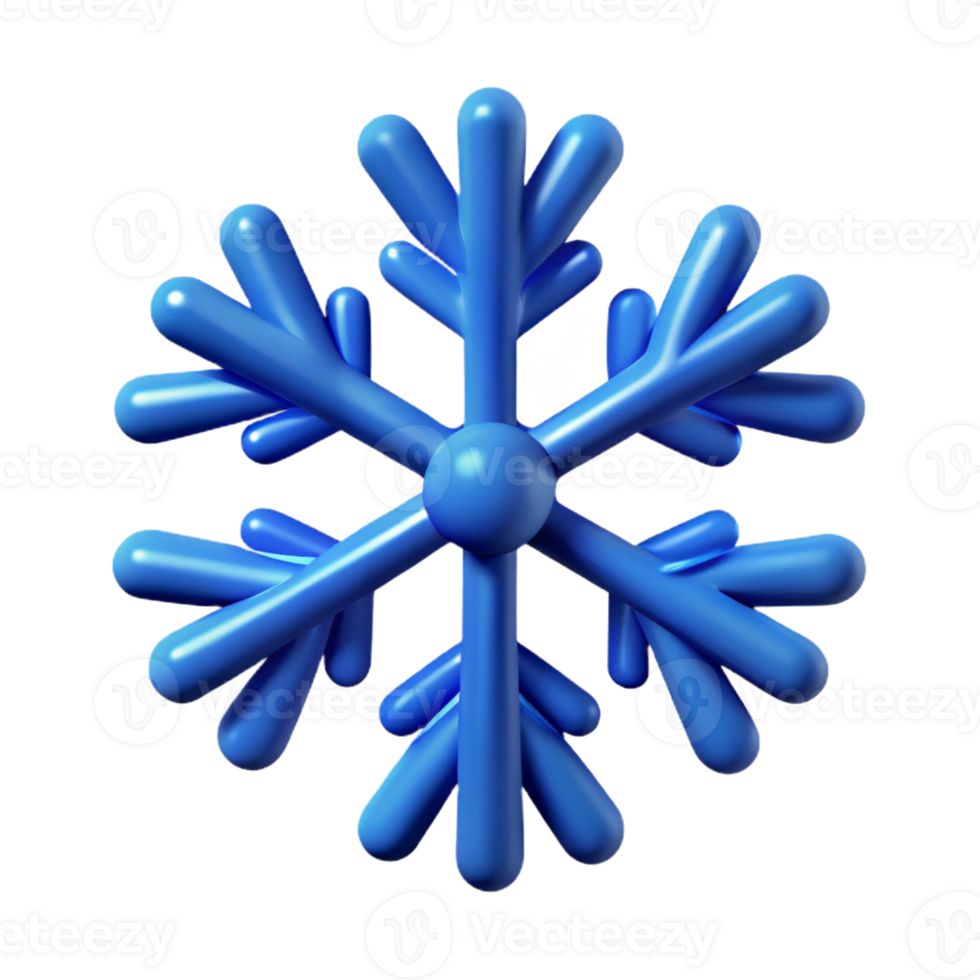 mesmerizing exceptional A symmetrical blue snowflake. Single-weight stroke, flat color with Scalable Design. png