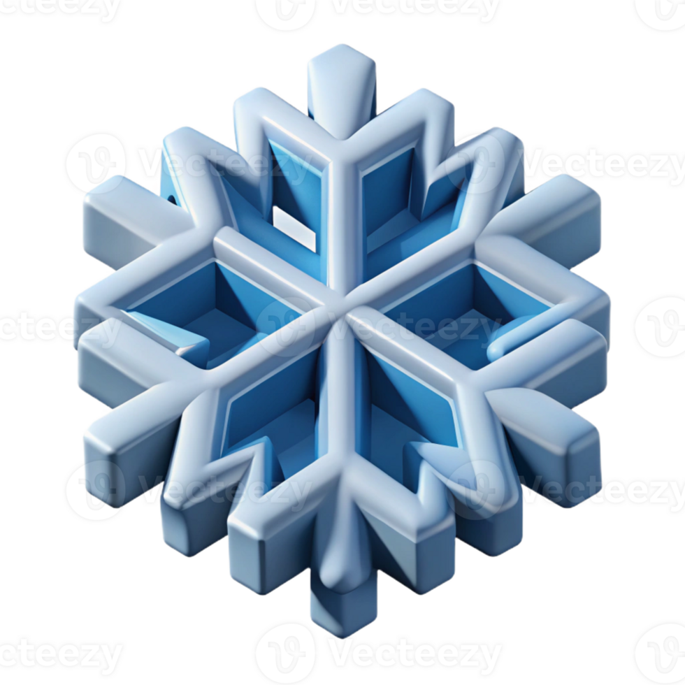 romantic splendid Geometric isometric snowflake with sharp edges and a white color with Scalable Design. luxury png