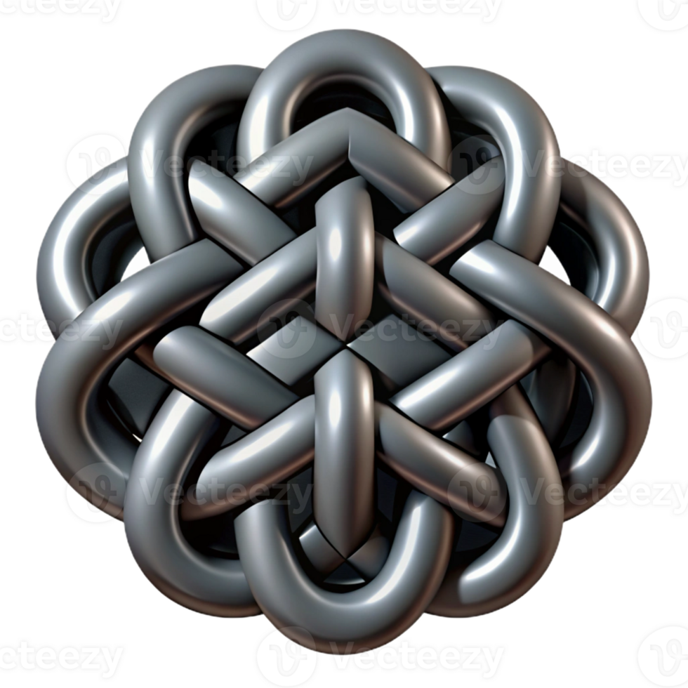 timeless impressionist Interlocking geometric pattern, black and white. Symmetrical, with Scalable Design. fine detail png