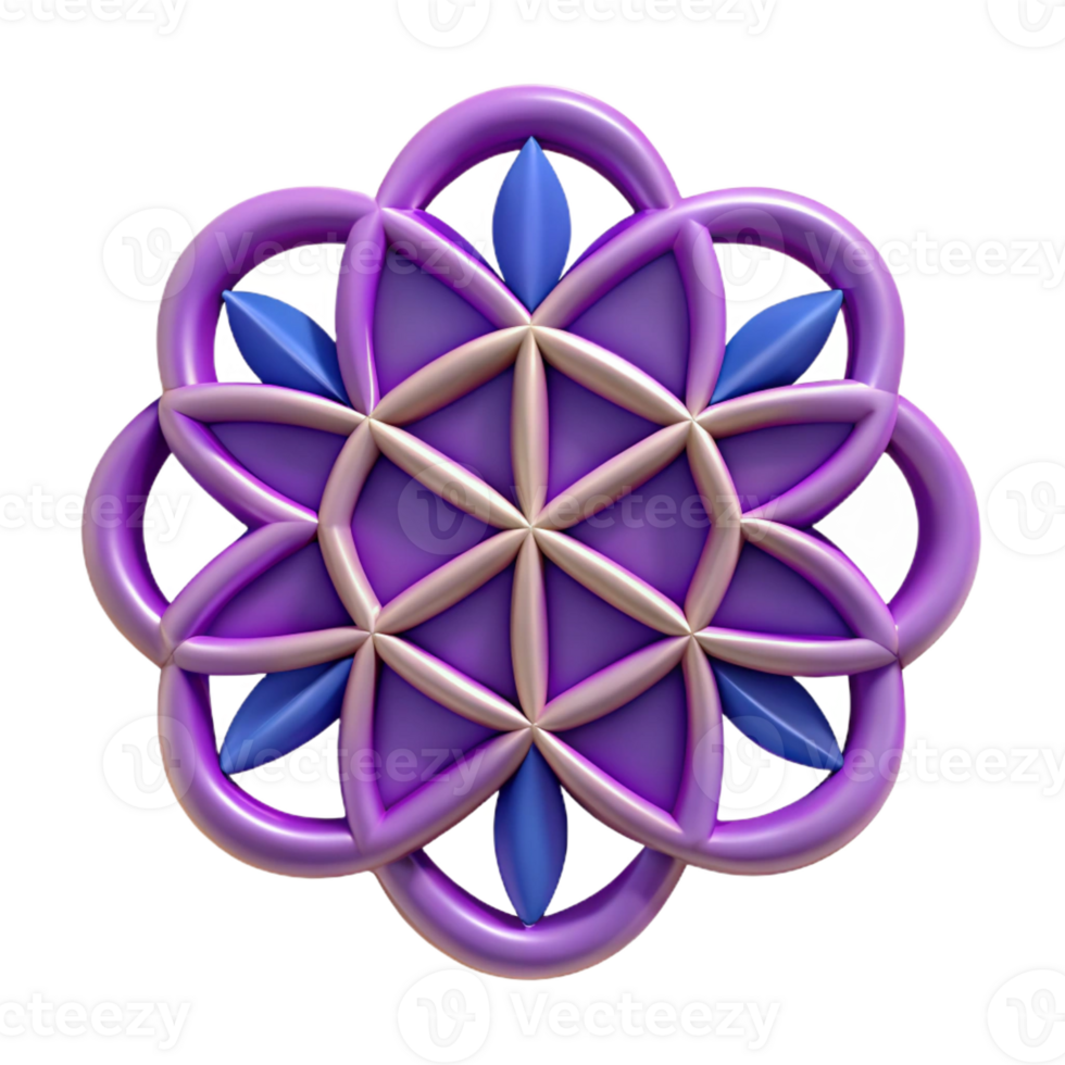 rare tropical A geometric flower of life symbol. Flat color, single-weight stroke with Scalable Design. sharp png