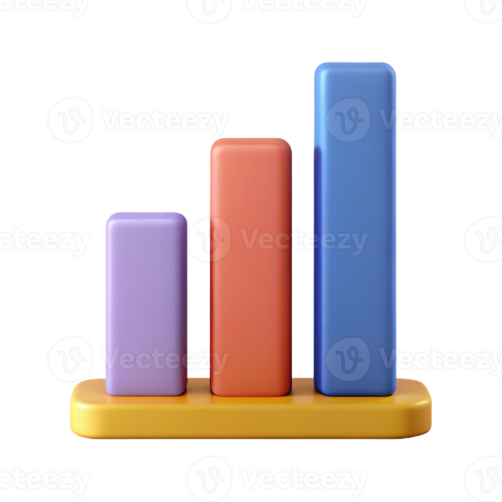 rare tropical Horizontal bar graph with three bars. Single-weight stroke, flat color, minimal with Scalable Design. authentic png