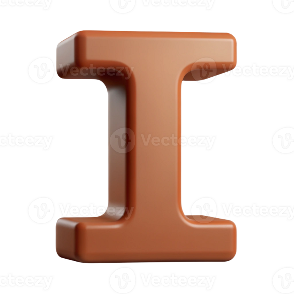 magnificent memorable Minimal lowercase i, single-weight stroke, flat brown with Scalable Design. png