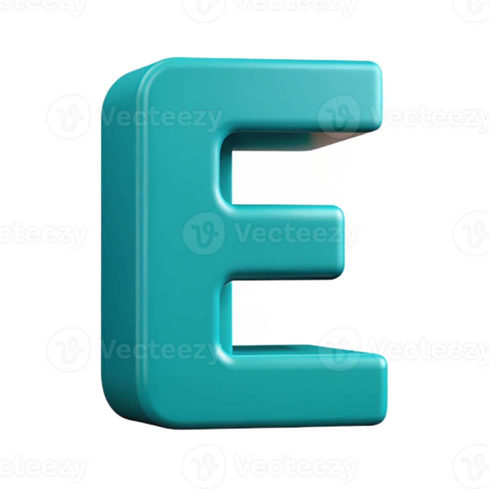 playful impressive Crisp edges, flat cyan letter E . Clean lines, minimal design with Scalable Design. professional png