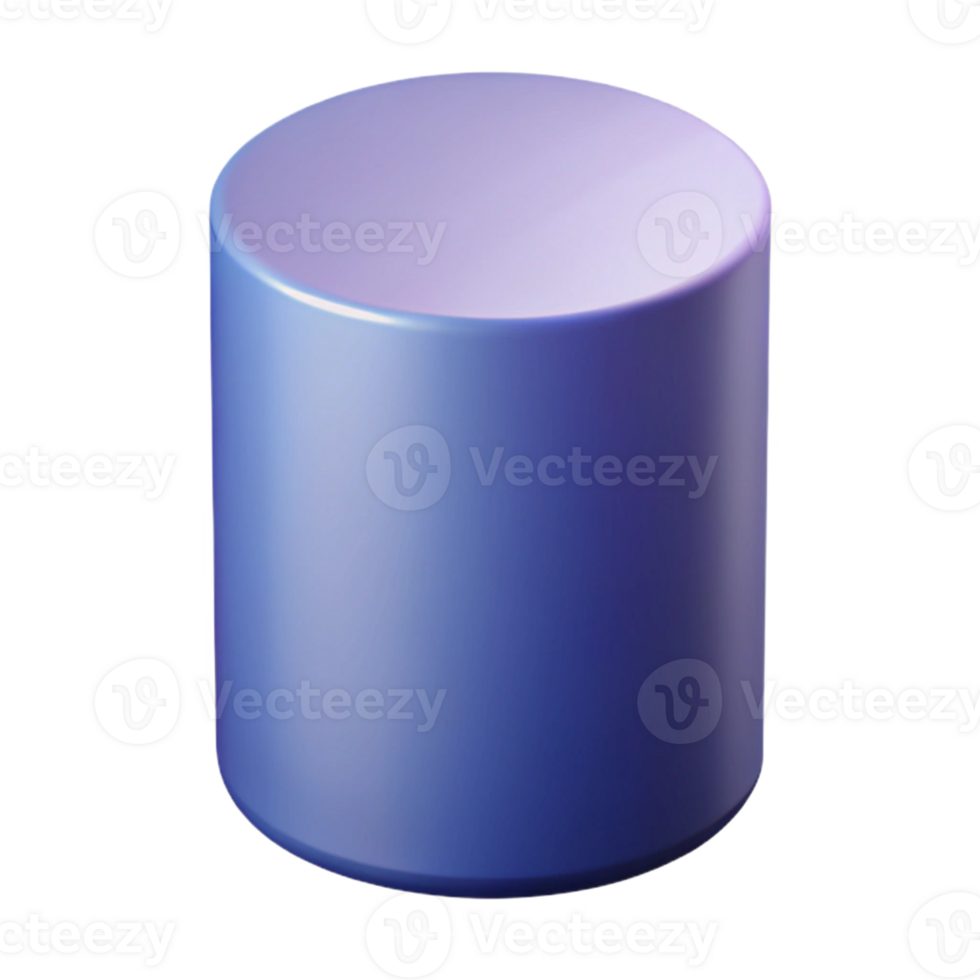 stunning coastal Geometric silhouette of a cylinder. Crisp edges, single-weight stroke, flat color with Scalable Design. expertly shot png