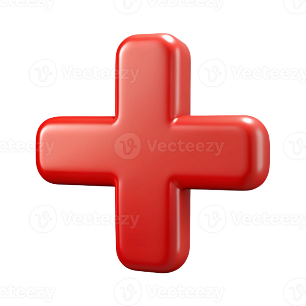 nostalgic pristine Single-weight stroke forms a crisp plus sign in ruby red. with Scalable Design. studio quality png