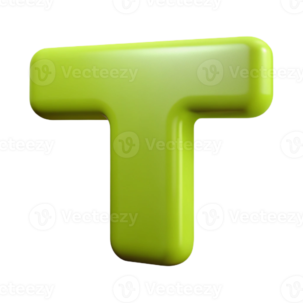 exquisite distinguished Symmetrical T with flat lime green. Minimal design with Scalable Design. png
