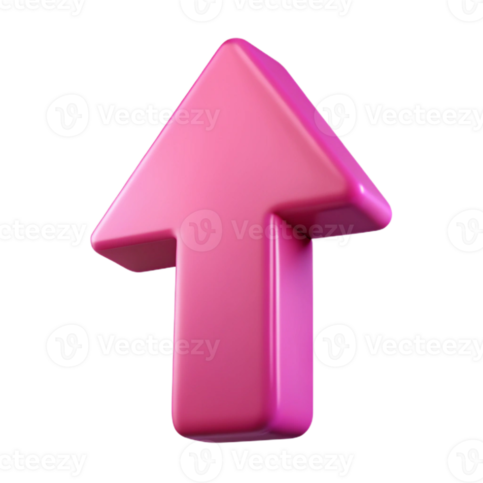 elegant exemplary Minimal, flat magenta UP arrow. Sharp edges, with Scalable Design. png