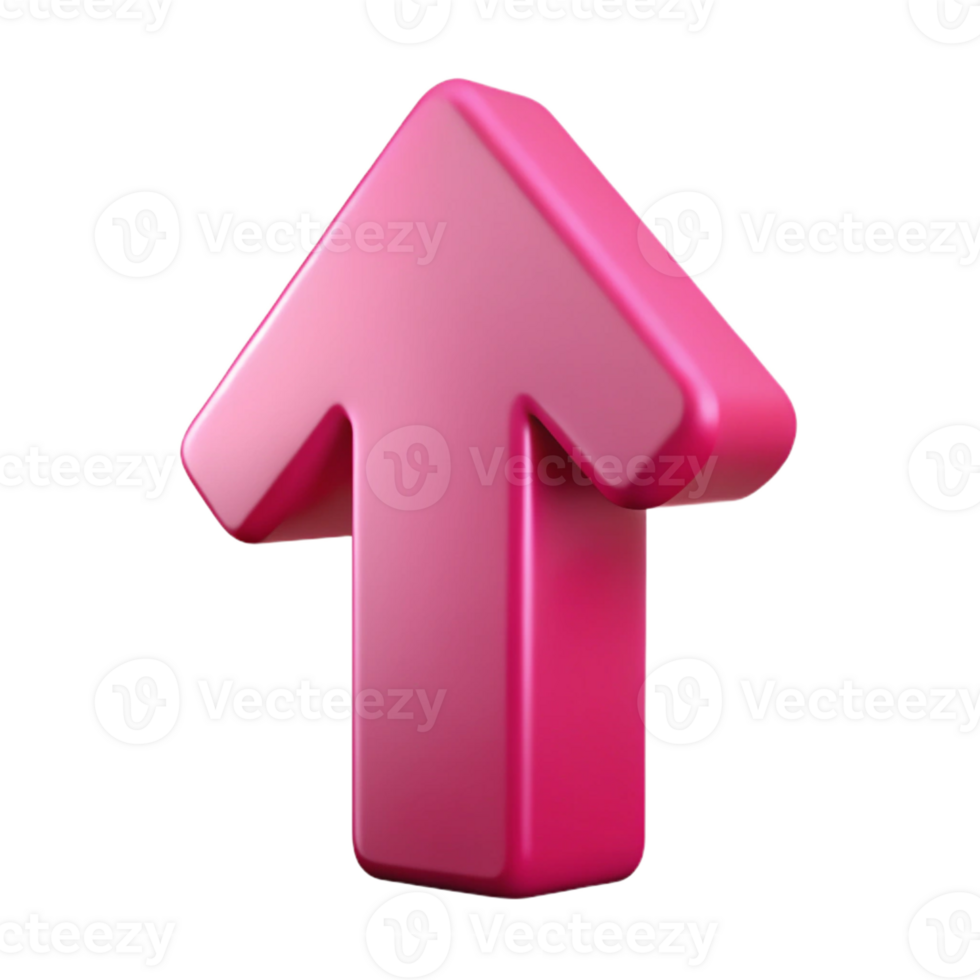 striking surreal Minimal, flat magenta UP arrow. Sharp edges, with Scalable Design. exclusive png