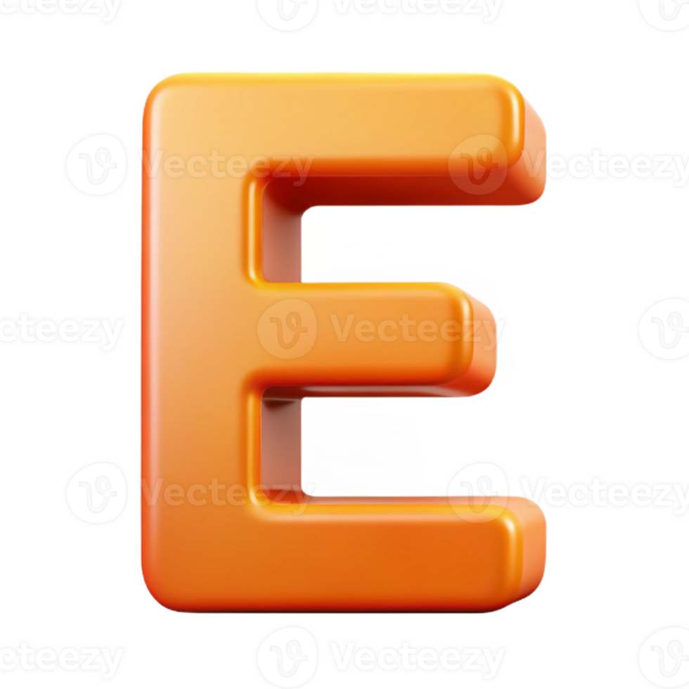 beautiful classic Flat color E with crisp edges. Single-weight stroke with Scalable Design. museum quality png