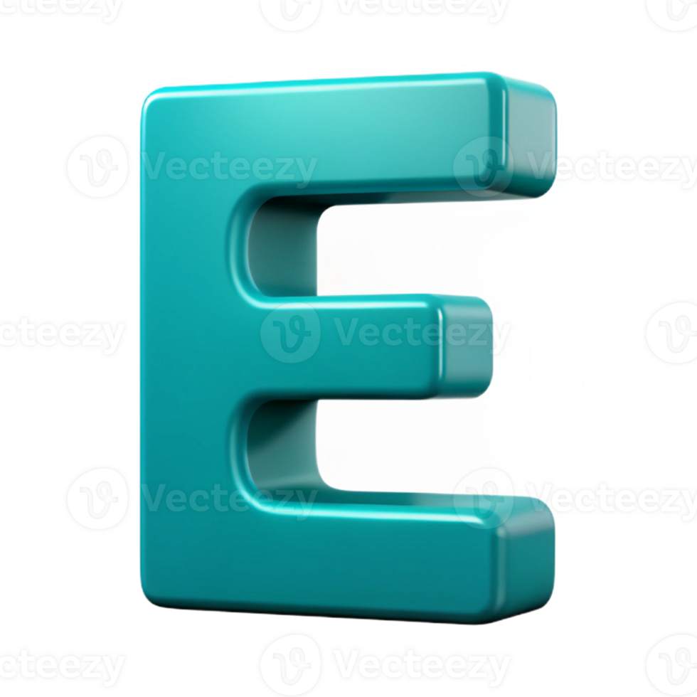 majestic calm avant-garde Crisp edges, flat cyan letter E . Clean lines, minimal design with Scalable Design. refined png