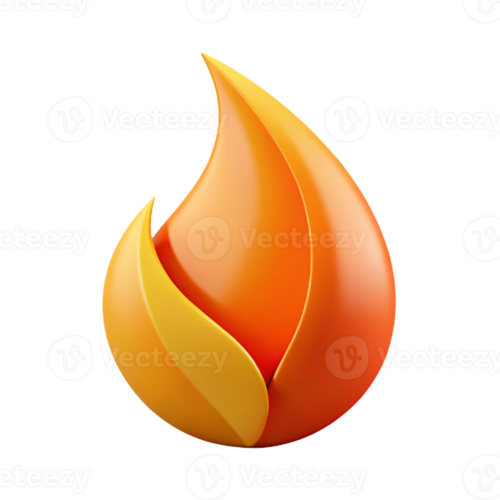 picturesque whimsical tropical Abstract shape resembling a flame. Clean lines, flat color with Scalable Design. artisan png