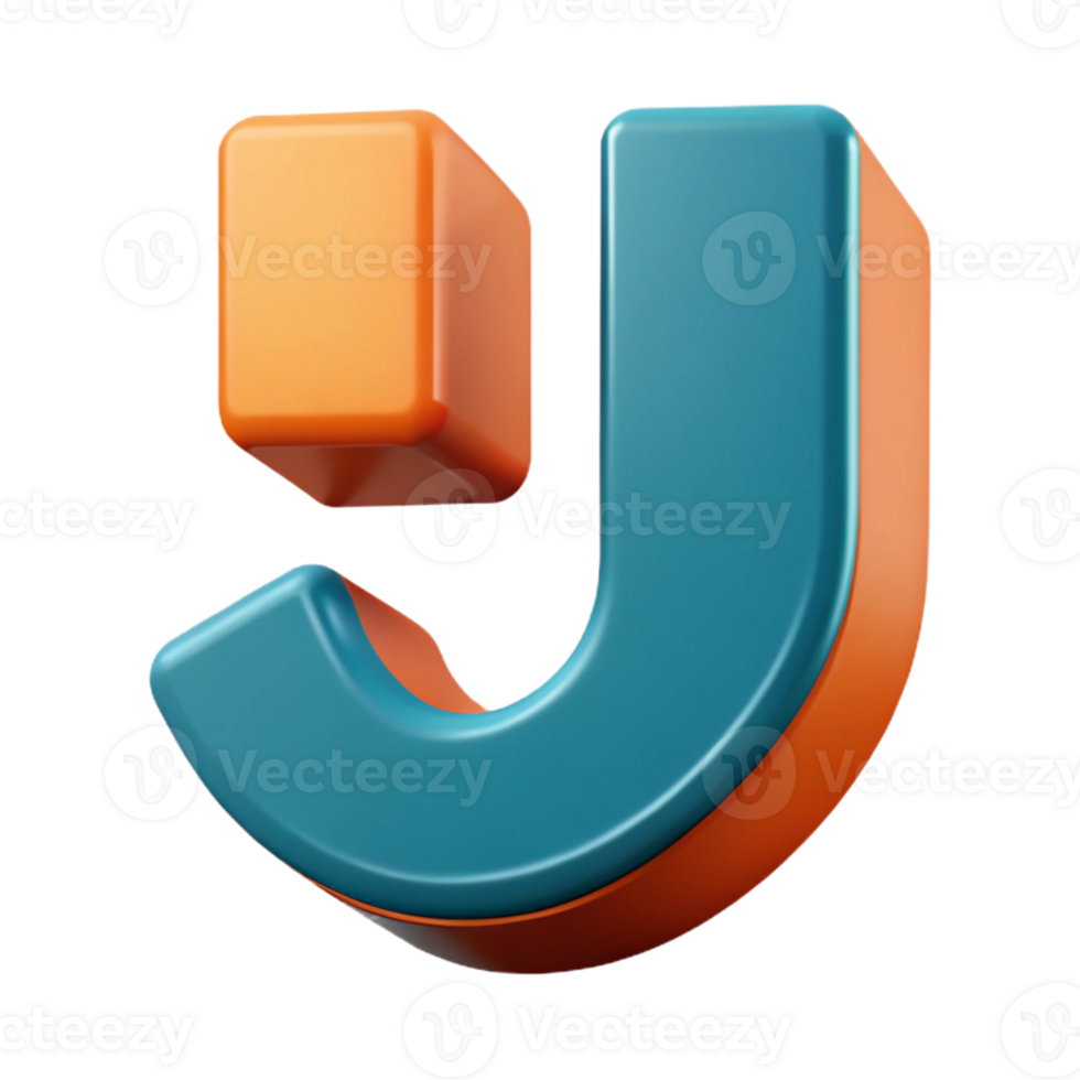inspired elegant Flat color J with sharp edges. Minimal design with Scalable Design. sharp png