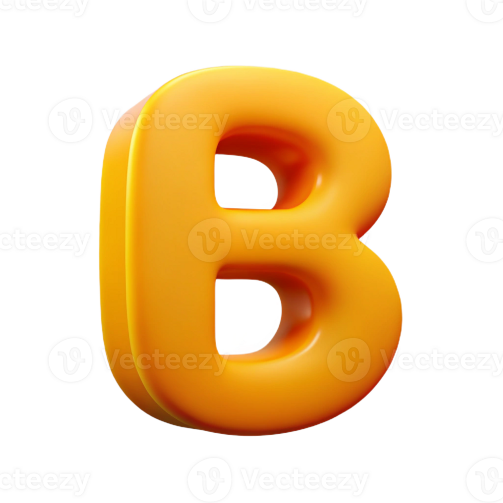 distinguished modern A stylized letter B with rounded curves. Flat color, single-weight stroke, with Scalable Design. high quality png