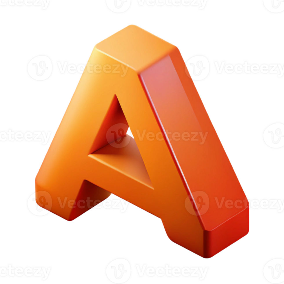 radiant rare Isometric letter A with bold, flat color. Single-weight stroke, crisp edges with Scalable Design. png