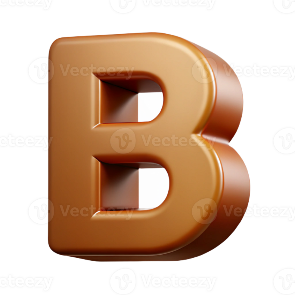 exquisite bohemian Sharp edges, symmetrical B with a flat brown color with Scalable Design. impeccable png