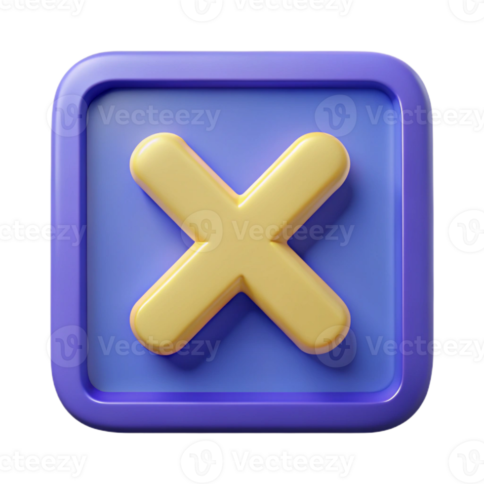 serene distinguished X icon inside a square. Scalable, single-weight stroke, minimal design with Scalable Design. png