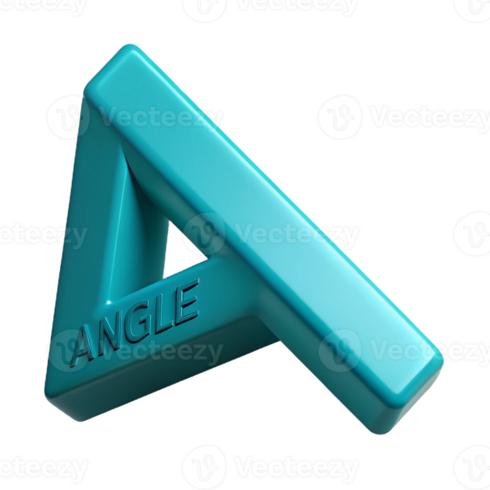 vibrant elegant Minimal, scalable ANGLE in cyan. Single-weight stroke, geometric with Scalable Design. gallery standard png
