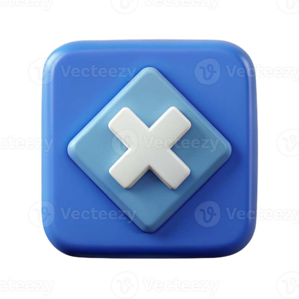 exquisite rare Square badge with X symbol. Clean lines, flat color, symmetrical with Scalable Design. png
