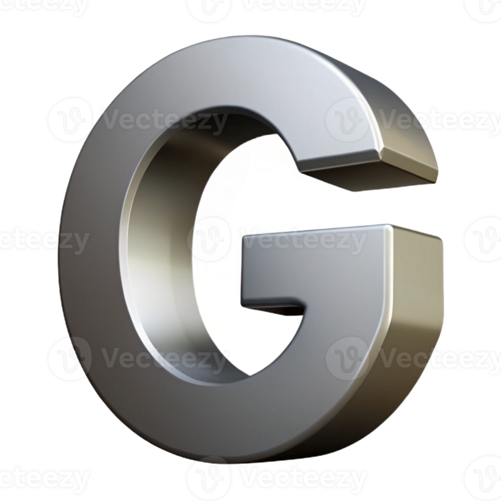 majestic inspired Minimal, flat gray letter G . Sharp edges, with Scalable Design. png