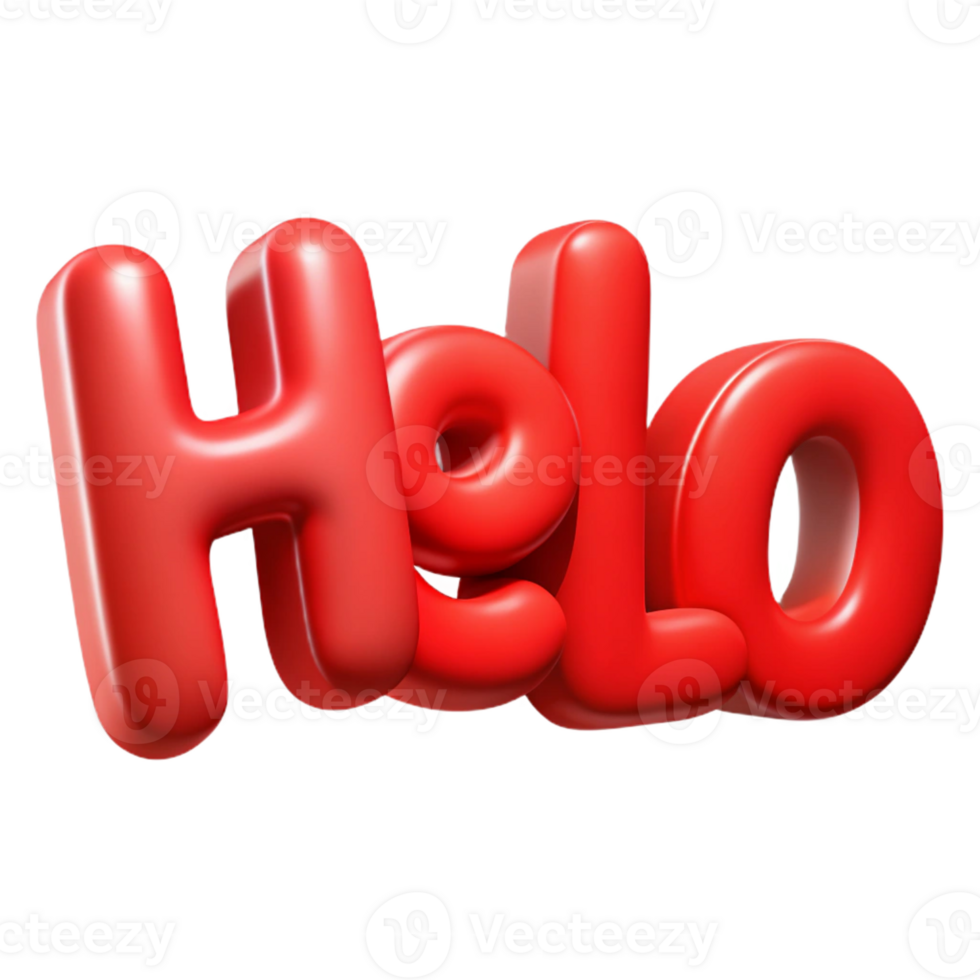 mesmerizing passionate geometric Bold, sans-serif HELLO in flat red. Clean lines, crisp edges with Scalable Design. gallery standard png