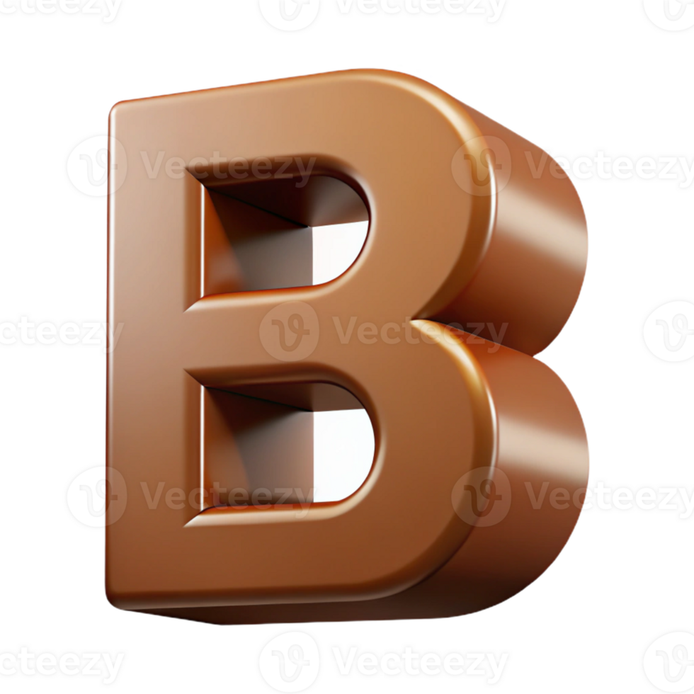 notable traditional Sharp edges, symmetrical B with a flat brown color with Scalable Design. genuine png