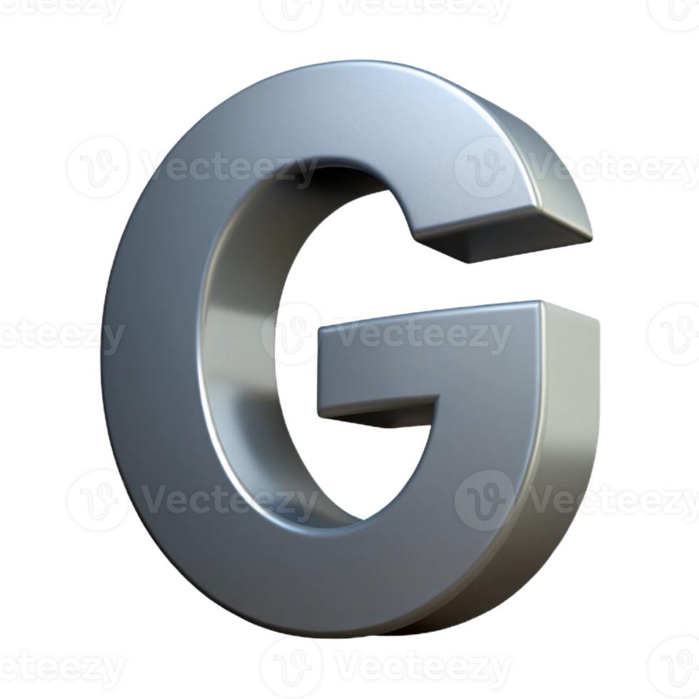 fascinating exceptional Minimal, flat gray letter G . Sharp edges, with Scalable Design. png