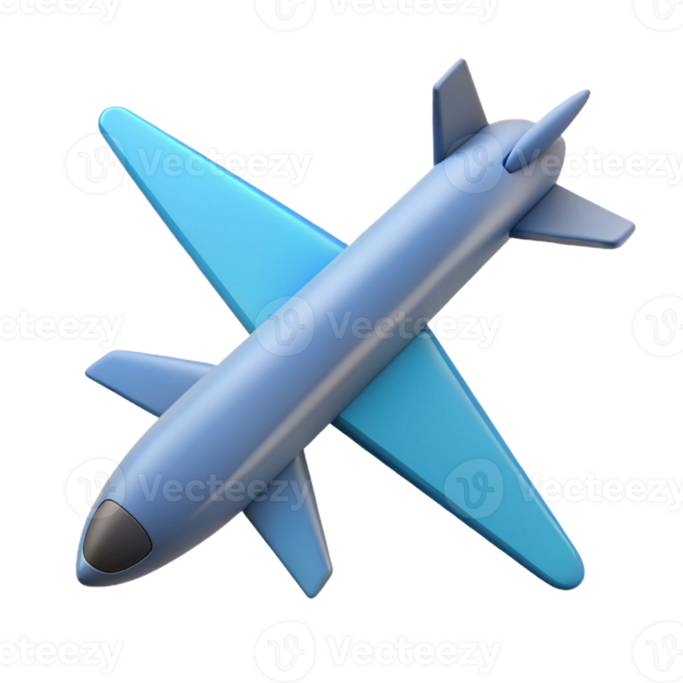 intense vibrant Geometric drawing of an airplane. Flat color, clean lines with Scalable Design. premium png
