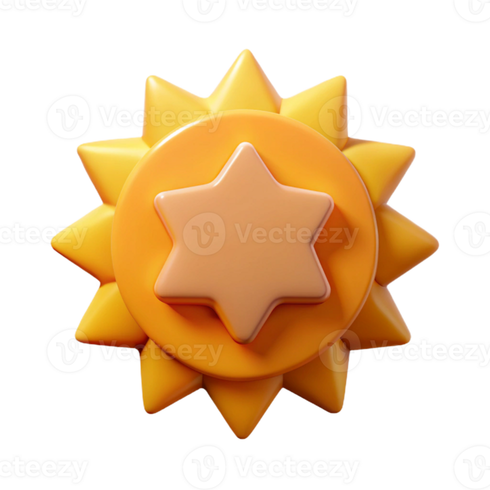 peaceful fascinating Burst badge with eight points. Clean lines, symmetrical, flat color with Scalable Design. expertly shot png