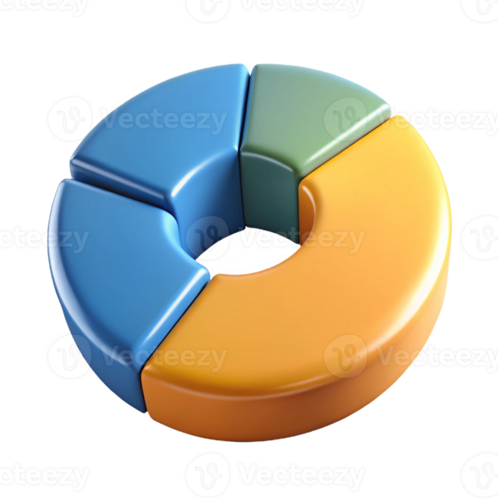 picturesque nostalgic impressionist Circular pie chart divided into segments. Crisp edges, flat color, with Scalable Design. 8K png