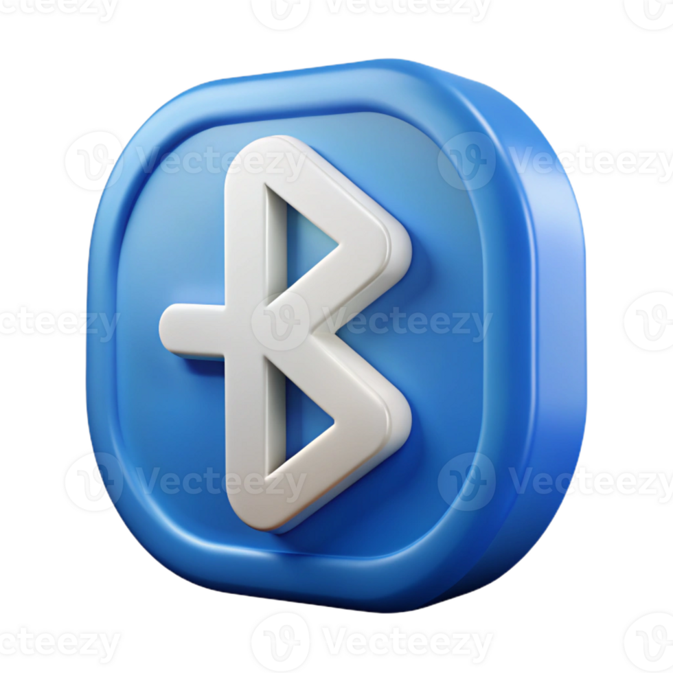 striking ethereal contemporary Bluetooth icon with stylized B . Clean lines, minimal design with Scalable Design. refined png