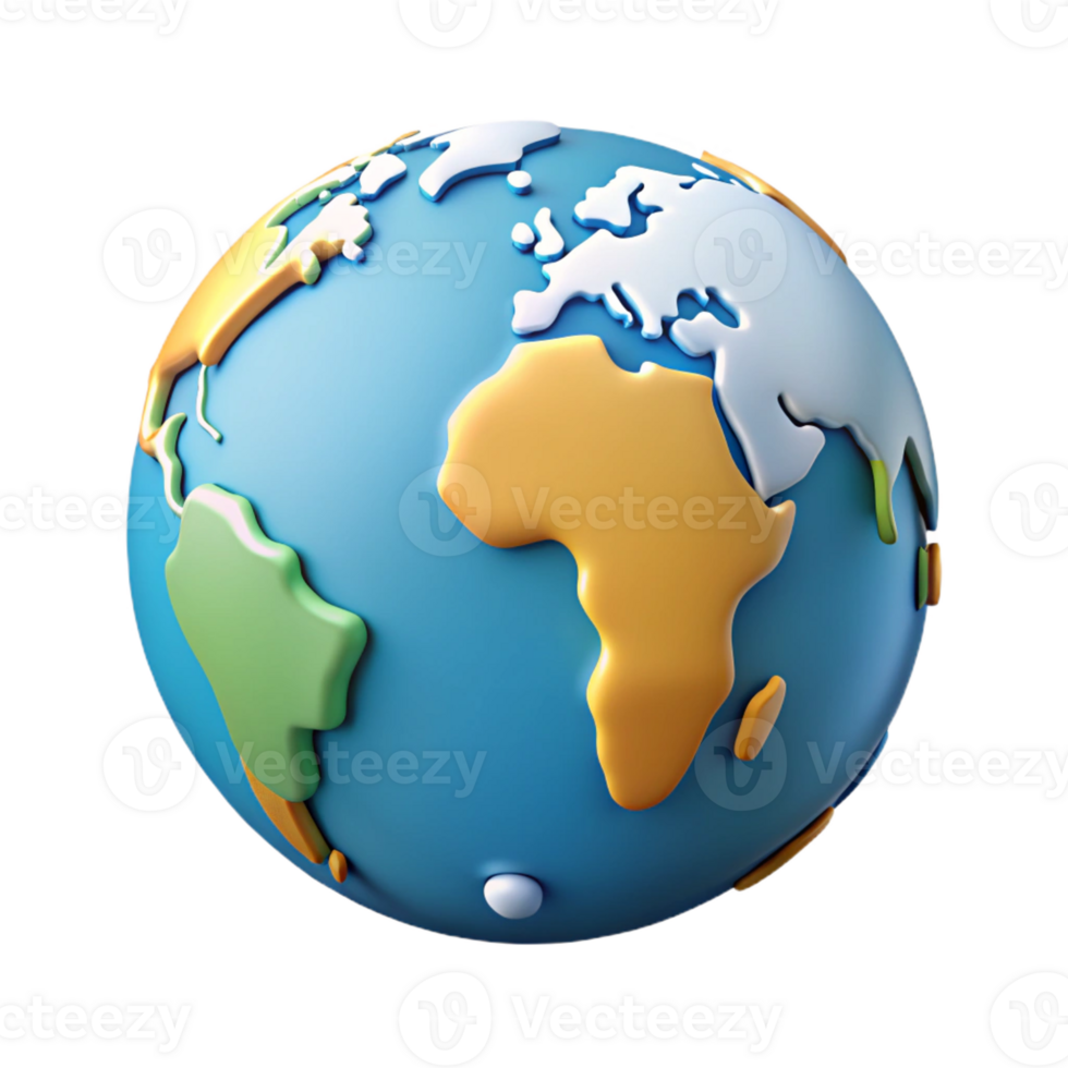 mysterious exquisite World map with highlighted continents. Clean lines, flat color, minimal design with Scalable Design. elite png