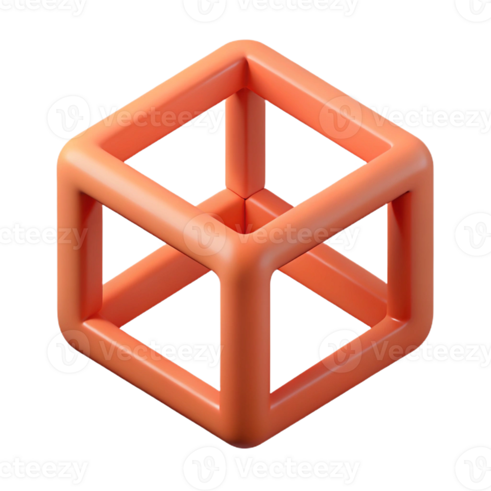stunning passionate modern Isometric cube pattern. Flat color, crisp edges, geometric with Scalable Design. masterfully captured png