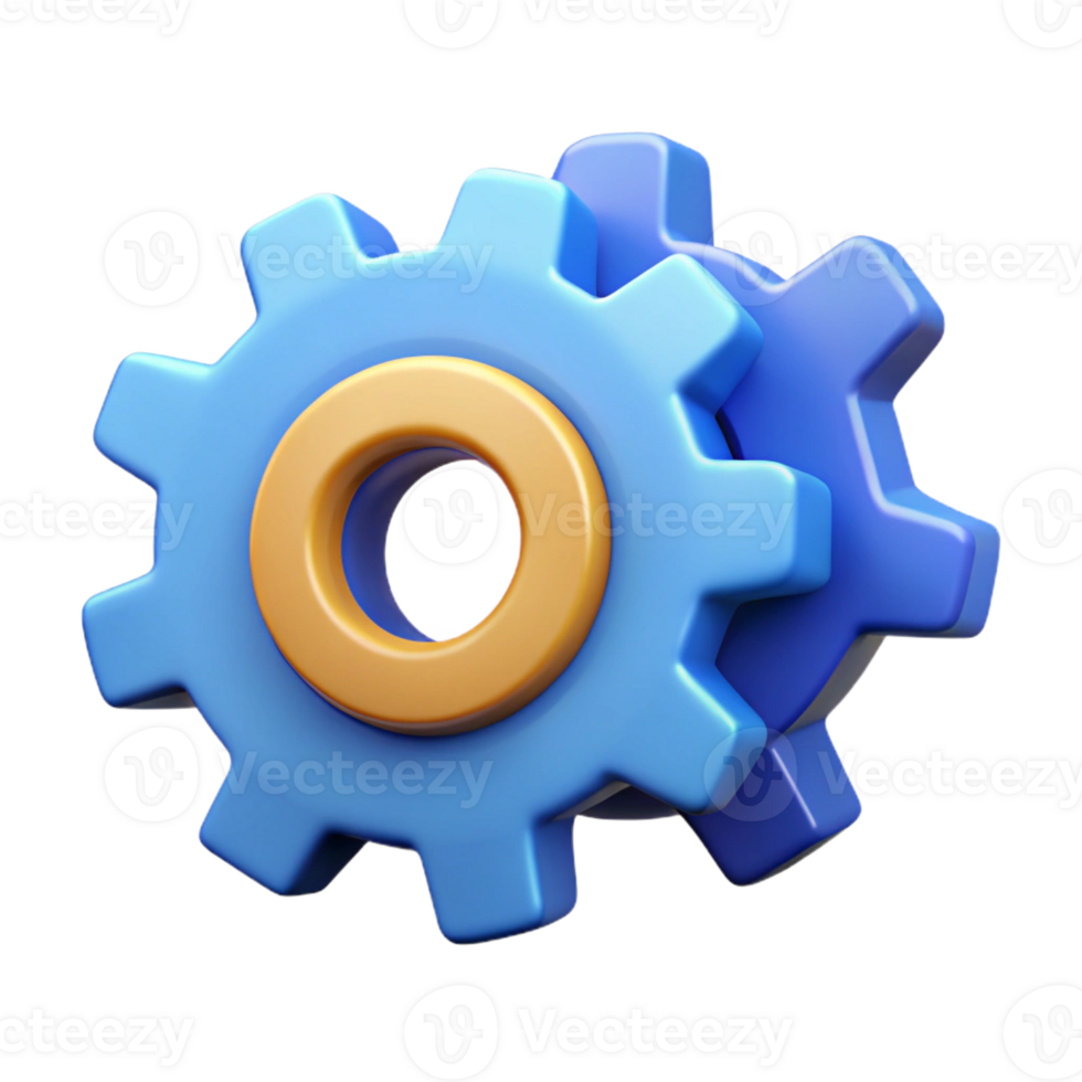 passionate glorious Scalable settings icon. Gear wheels, interlocked. Flat color, clean lines with Scalable Design. 4K png