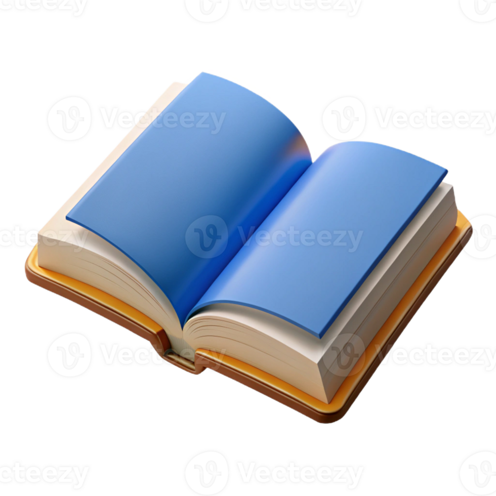 elegant unparalleled Simple open book illustration. Flat color, crisp edges. with Scalable Design. png