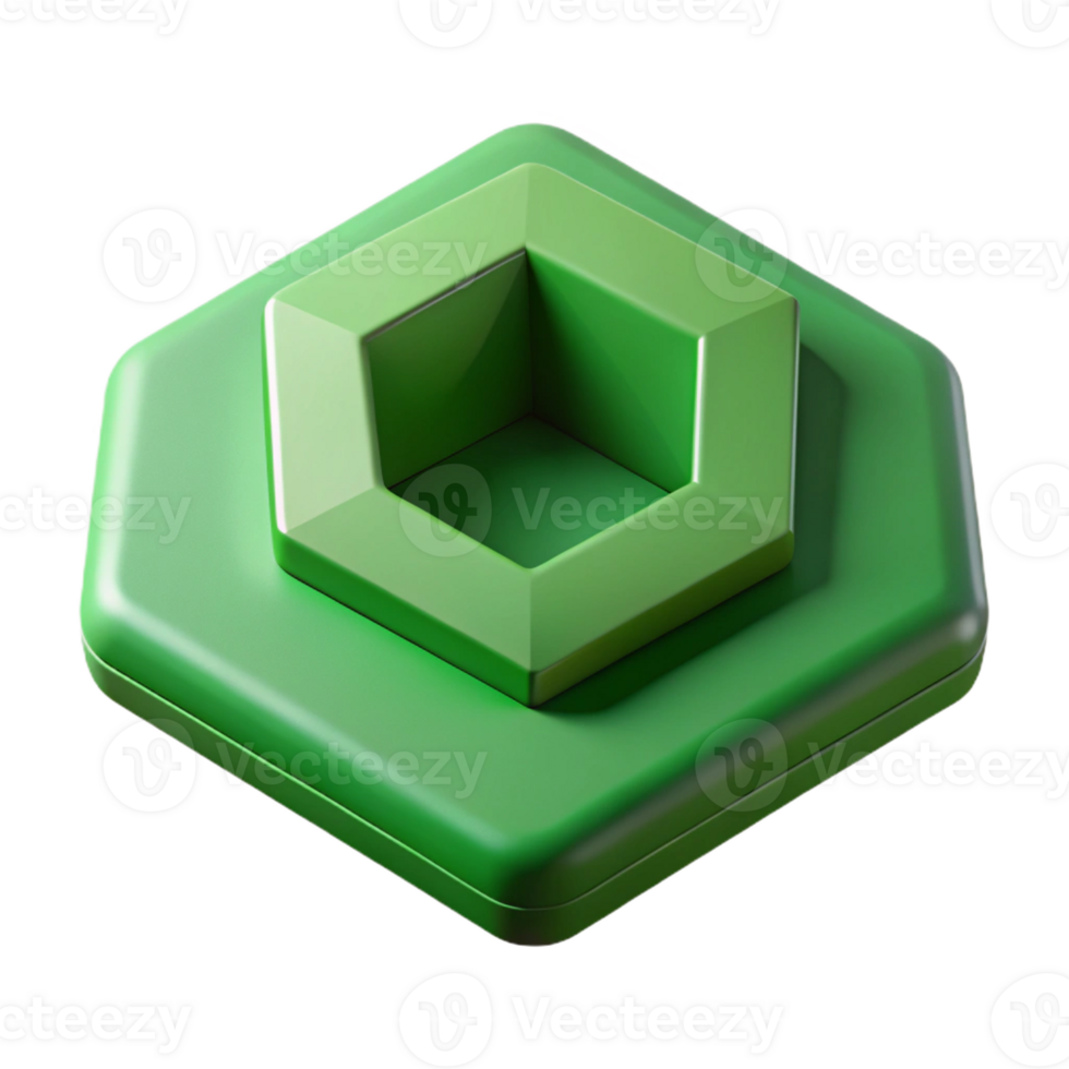 serene distinguished Scalable pentagon, single-weight stroke, symmetrical, flat green with Scalable Design. png