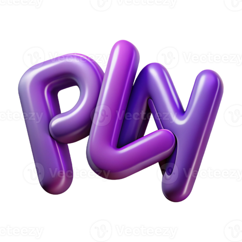 fascinating distinctive Crisp edges, clean lines PLAY . Flat purple, with Scalable Design. png