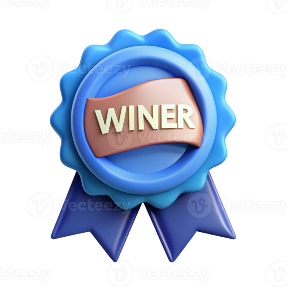 wonderful traditional Ribbon badge with the text Winner . Crisp edges, minimal, flat color with Scalable Design. artisan png